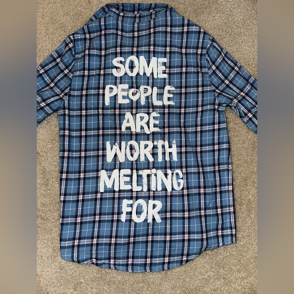 Cakeworthy x Disney Frozen Olaf Flannel Button-down Shirt
